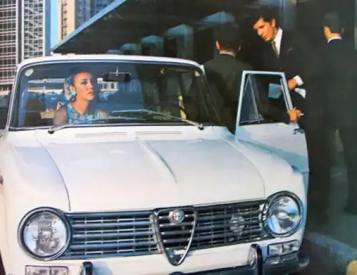 Alfa Romeo Giulia 1300 ti Modellprogramm 1965 Automobilprospekt (6870)