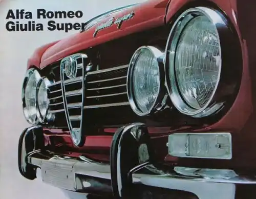 Alfa Romeo Giulia Super Modellprogramm 1967 Automobilprospekt (6867)