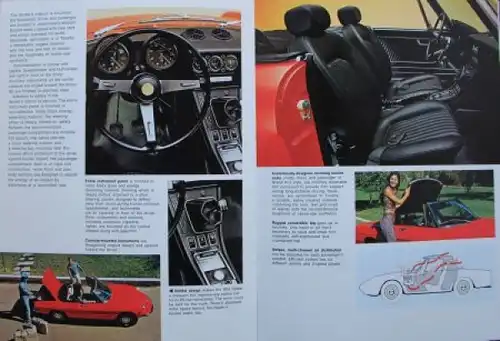 Alfa Romeo 1750 Spider Veloce Modellprogramm 1970 Automobilprospekt (6865)