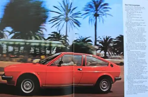 Alfa Romeo Sprint Veloce 1.5 Modellprogramm 1979 Automobilprospekt (6863)