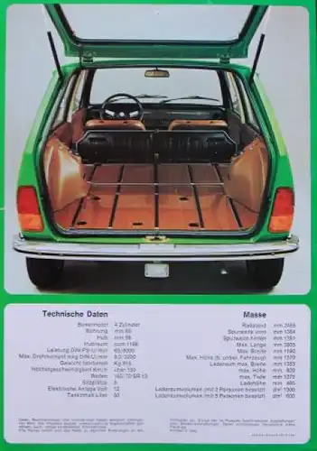 Alfa Romeo Alfasud Giardinetta Kombi Modellprogramm 1975 Automobilprospekt (6861)