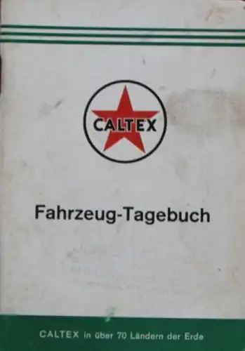 Caltex Tankstellen Fahrzeug-Tagebuch 1965 (6857)