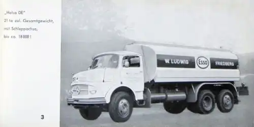 Esterer Helsa Tankfahrzeuge Modellprogramm 1964 Lastwagen-Katalog (6857)