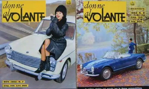 "Donne al Volante" Italienisches Automobil-Magazin 1962 fünf Ausgaben (6834)