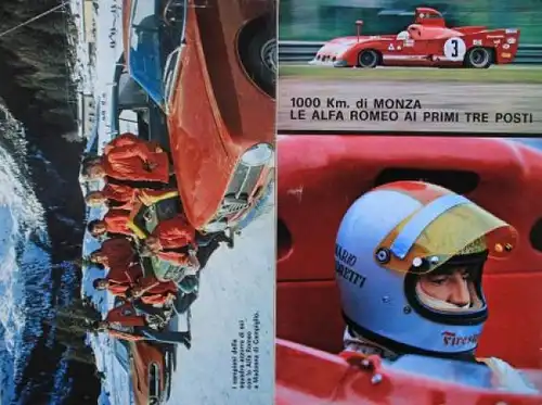 "Il Quadrifoglio" Alfa-Romeo Magazin 1973 vier Ausgaben (6832)