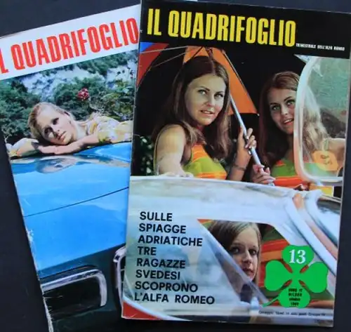 "Il Quadrifoglio" Alfa-Romeo Magazin 1969 zwei Ausgaben (6825)