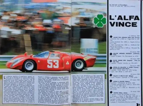 "Il Quadrifoglio" Alfa-Romeo Magazin 1969 zwei Ausgaben (6825)