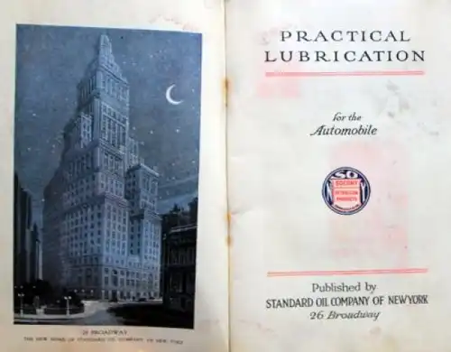 Socony Oil "Practical Lubrication for Automobile" 1923 Tankstellen-Handbuch (6811)