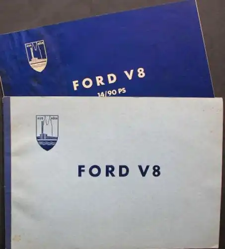 Ford V8 14/90 PS Transart Modellprogramm 1938 Abeking Automobilprospekt  (6796)