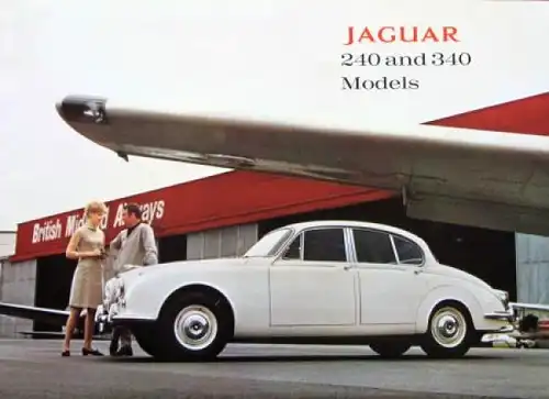 Jaguar 240 and 340 Modellprogramm 1967 Automobilprospekt (8951)