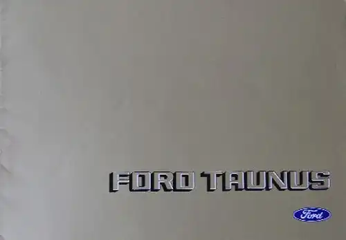 Ford Taunus Modellprogramm 1979 Automobilprospekt (0289)