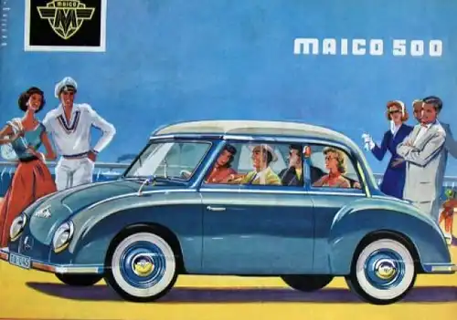 Maico 500 Modellprogramm 1957 Automobilprospekt (4161)