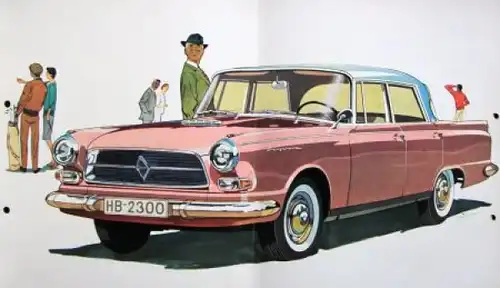 Borgward Airswing Modellprogramm 1960 "Der grosse Borgward" Automobilprospekt (9847)