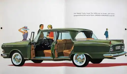 Borgward Airswing P 100 Modellprogramm 1960 "Der grosse Borgward" Automobilprospekt (9847)