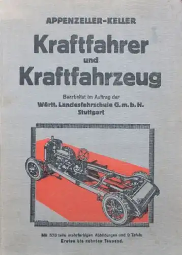 Appenzeller "Kraftfahrer und Kraftfahrzeug" Fahrzeugtechnik 1929 (8464)