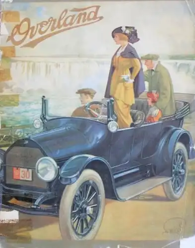 Overland Model 80 Modellprogramm 1915 Automobilprospekt (6041)