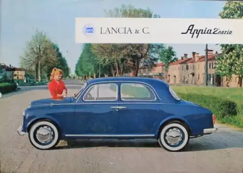 Lancia Appia Serie 2 Modellprogramm 1955 Automobilprospekt (0029)