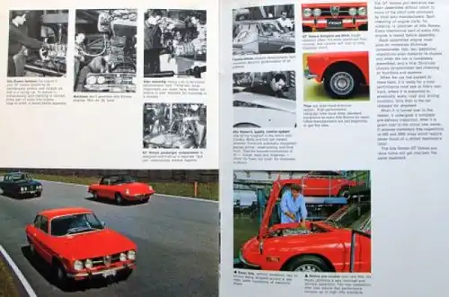 Alfa Romeo 1750 GT Veloce Modellprogramm 1970 Automobilprospekt (6864)