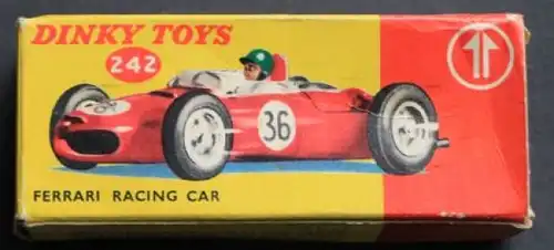 Dinky Toys England Ferrari Rennwagen 1965 Originalkarton (6780)