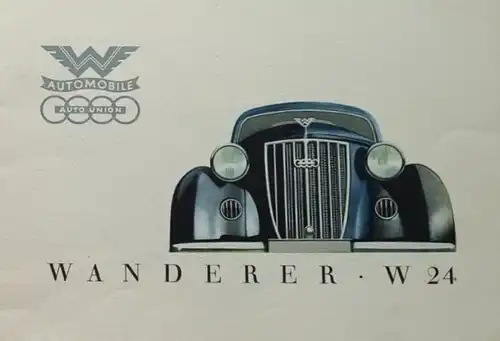 Wanderer 4 Zylinder Modellprogramm 1938 Automobilprospekt (0565)