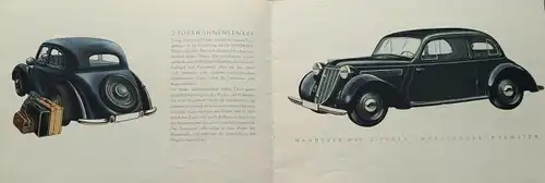 Wanderer 4 Zylinder Modellprogramm 1938 Automobilprospekt (0565)