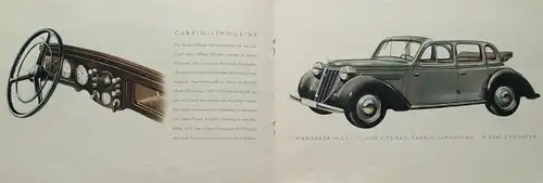 Wanderer 4 Zylinder Modellprogramm 1938 Automobilprospekt (0565)