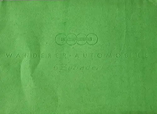 Wanderer 6 Zylinder Automobile Modellprogramm 1937 Automobilprospekt (6750)