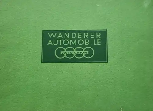 Wanderer Automobile W 24 Modellprogramm 1938 Automobilprospekt (6749)
