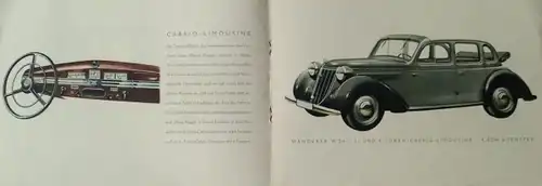 Wanderer Automobile W 24 Modellprogramm 1938 Automobilprospekt (6749)