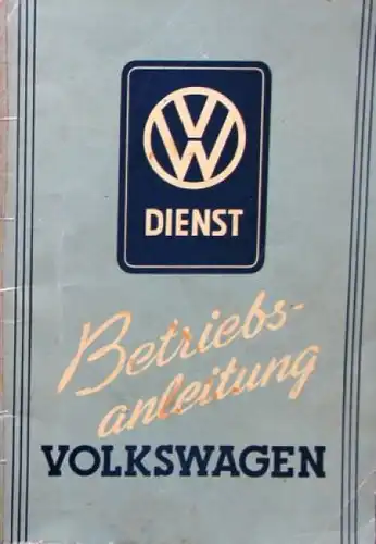 Volkswagen Käfer 1951 Betriebsanleitung (6738)