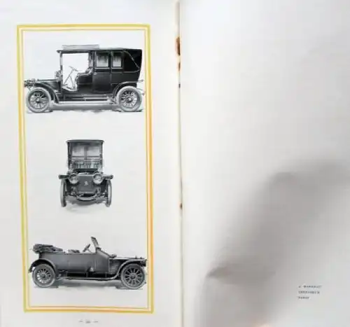 Panhard & Levassor Modellprogramm 1911 Automobilprospekt (4015)