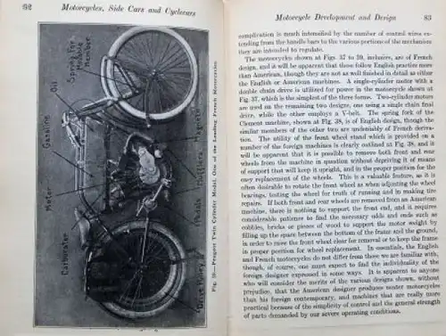 Page "Motorcylcles, Sidecars and Cyclecars" Motorradtechnik 1915 (4800)