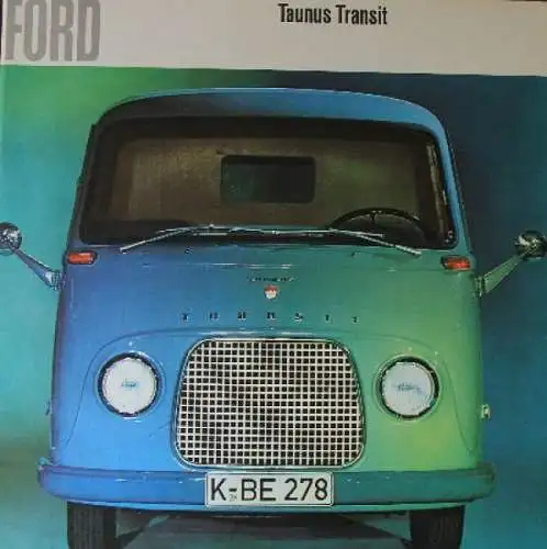 Ford Taunus Transit Modellprogramm 1960 Lastwagenprospekt (1519)