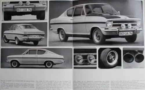 Opel Kadett Rallye Modellprogramm 1966 "Von Opel für Sportfahrer" Automobilprospekt (6384)