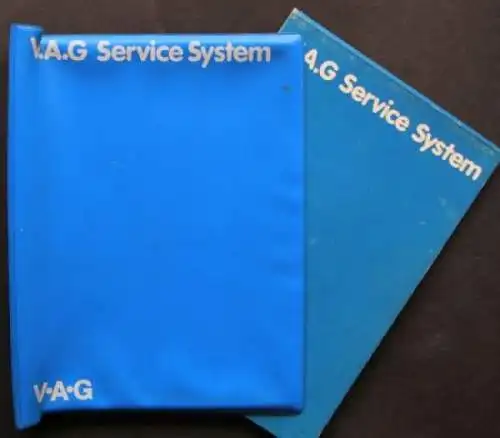 Volkswagen "V.A.G. Service System" VW-Bordmappe mit Notizblock (2687)