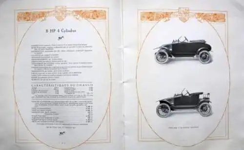 Clement-Bayard Automobile Modellprogramm 1914 Automobilprospekt (2674)