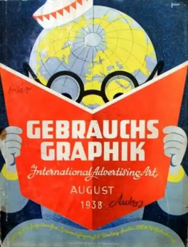 "Gebrauchs Graphik - International Advertising Art" Werbe-Magazin Ford Horch 1938 (2668)
