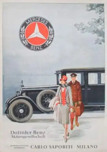 Mercedes-Benz Modellprogramm 1925 Automobilprospekt (2647)