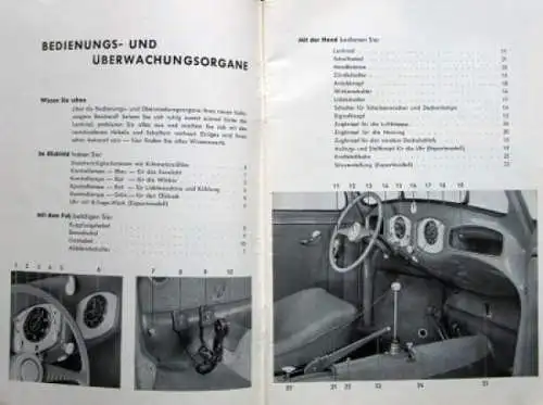 Volkswagen Käfer 1952 Betriebsanleitung (2559)
