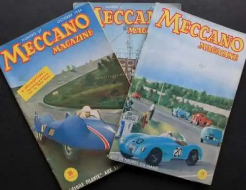 Dinky Toys "Meccano Magazine" Spielzeug-Magazin 1954 drei Ausgaben (2533)