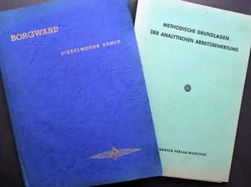 Borgward D6 M5 II Dieselmotor 1958 Reparaturanleitung + Analytische Arbeitsbewertung (2503)