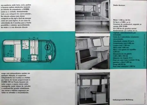 Volkswagen T1 Transporter Polizei Modellprogramm 1959 Automobilprospekt (2354)