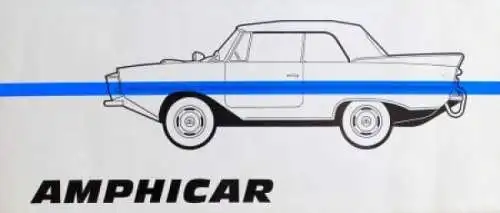 Amphicar 770 Farbkarte 1961 Automobilprospekt (2352)
