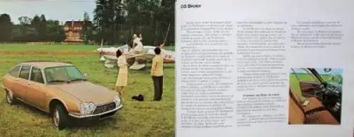 Citroen GS Palas Birotor Modellprogramm 1973 Automobilprospekt (3794)