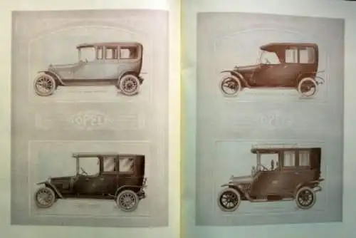 Opel Modellprogramm 1912 Automobilprospekt (1872)