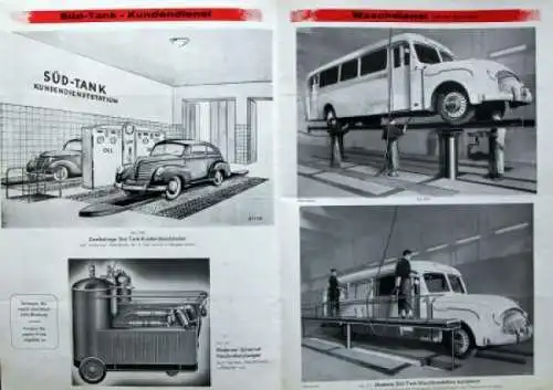 Süd-Tank Apparatebau Tankstellen-Prospekt Konvolut 1950 (1838)