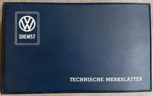 Volkswagen Technische Merkblätter 1967 in Original-Kunststoffordner (1826)