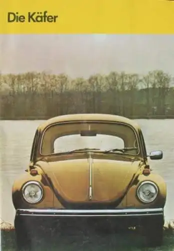 Volkswagen Käfer Modellprogramm 1970 "Die Käfer" Automobilprospekt (2524)