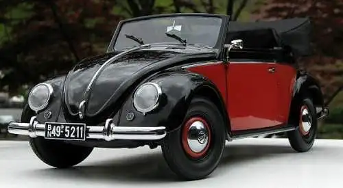 Sun Star Volkswagen Käfer Cabriolet 1949 Metallmodell in Originalbox (6657)