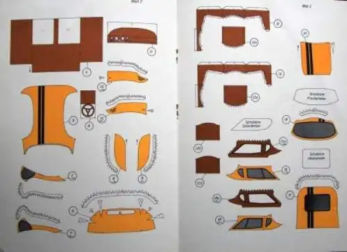 Melkus RS 1000 Rennsportwagen Kranich Bastelbogen 1971 Bastelprospekt (0563)